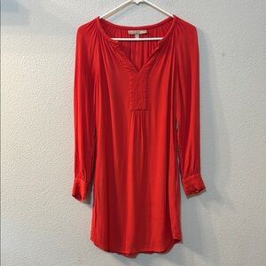 Banana Republic Red 3/4 Sleeve Tunic